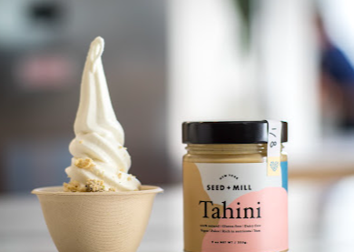 Seed + Mill signature dishes Tahini Soft Serve
Goat Milk Soft Serve
Chocolate Orange Halva